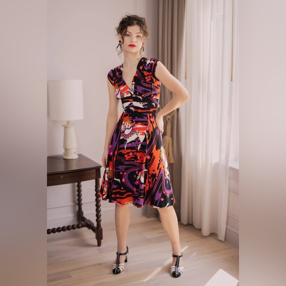 1940s Dress by Trashy Diva in Carousel Ponies Size 20 - Picture 7 of 10